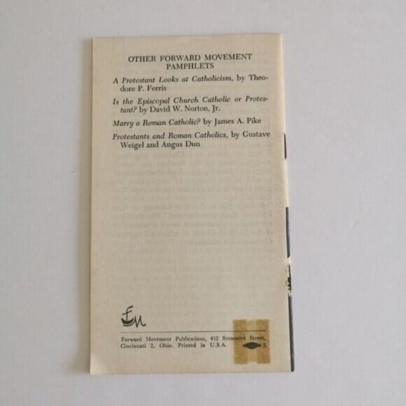 Vintage Catholic Pilgrimage Pamphlet, Undated 50s/60s Forward Movement Pub. - Picture 3 of 7